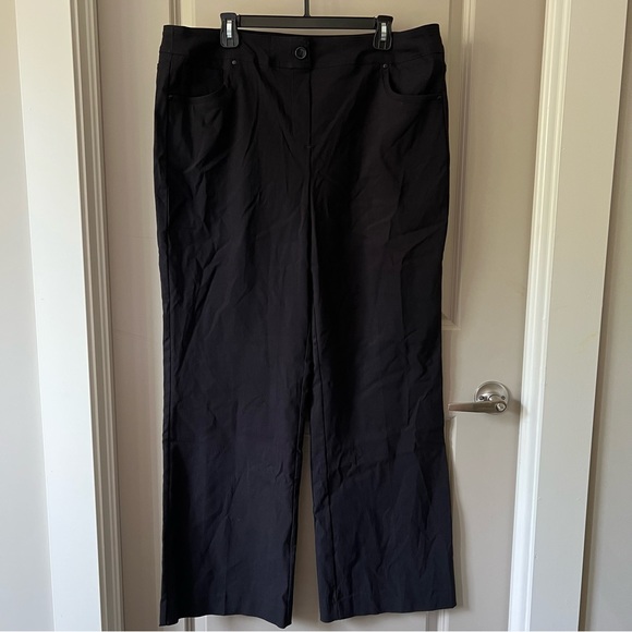 NWT Addition Elle perfect fit pull on black pants straight leg size 18 regular - Picture 6 of 12